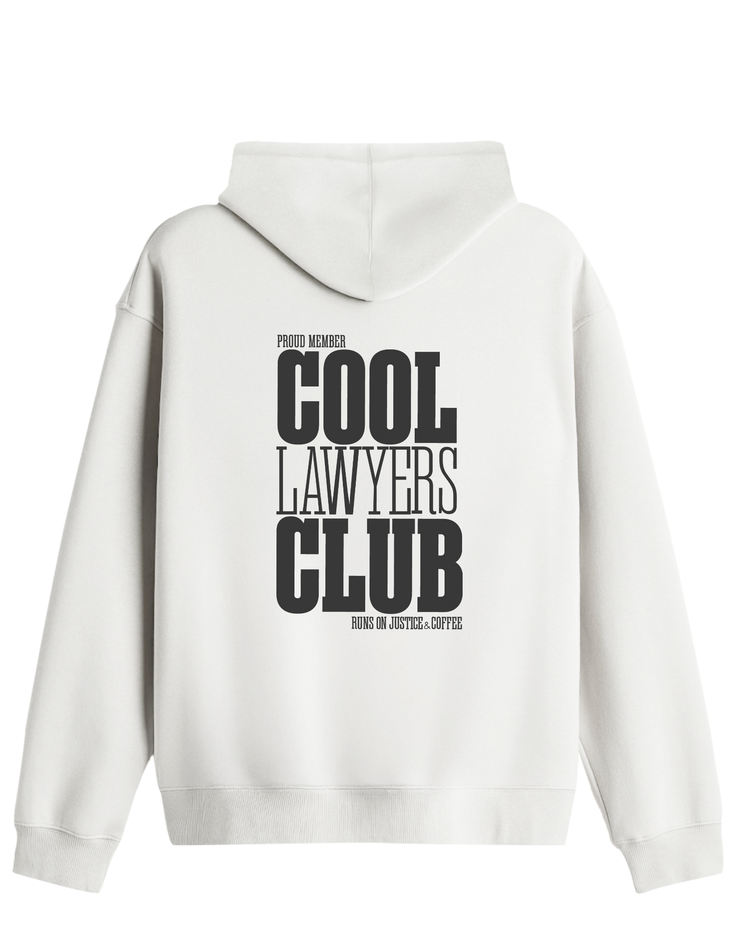 Cool Lawyers Club Baskılı Unisex Kapüşonlu Yaka Hoodie