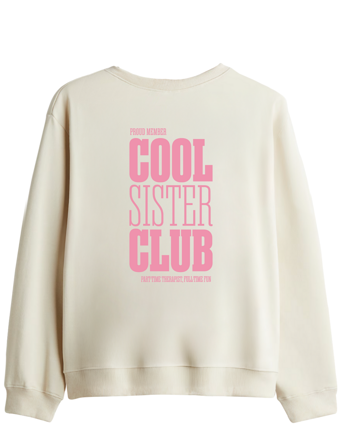 Cool Sister Club Baskılı Bisiklet Yaka Sweatshirt