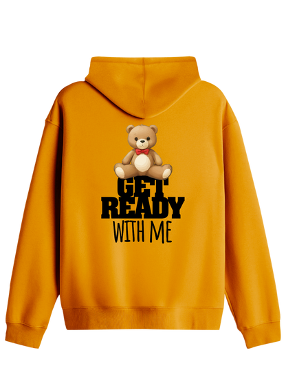 With Me Baskılı Unisex Kapüşonlu Yaka Hoodie