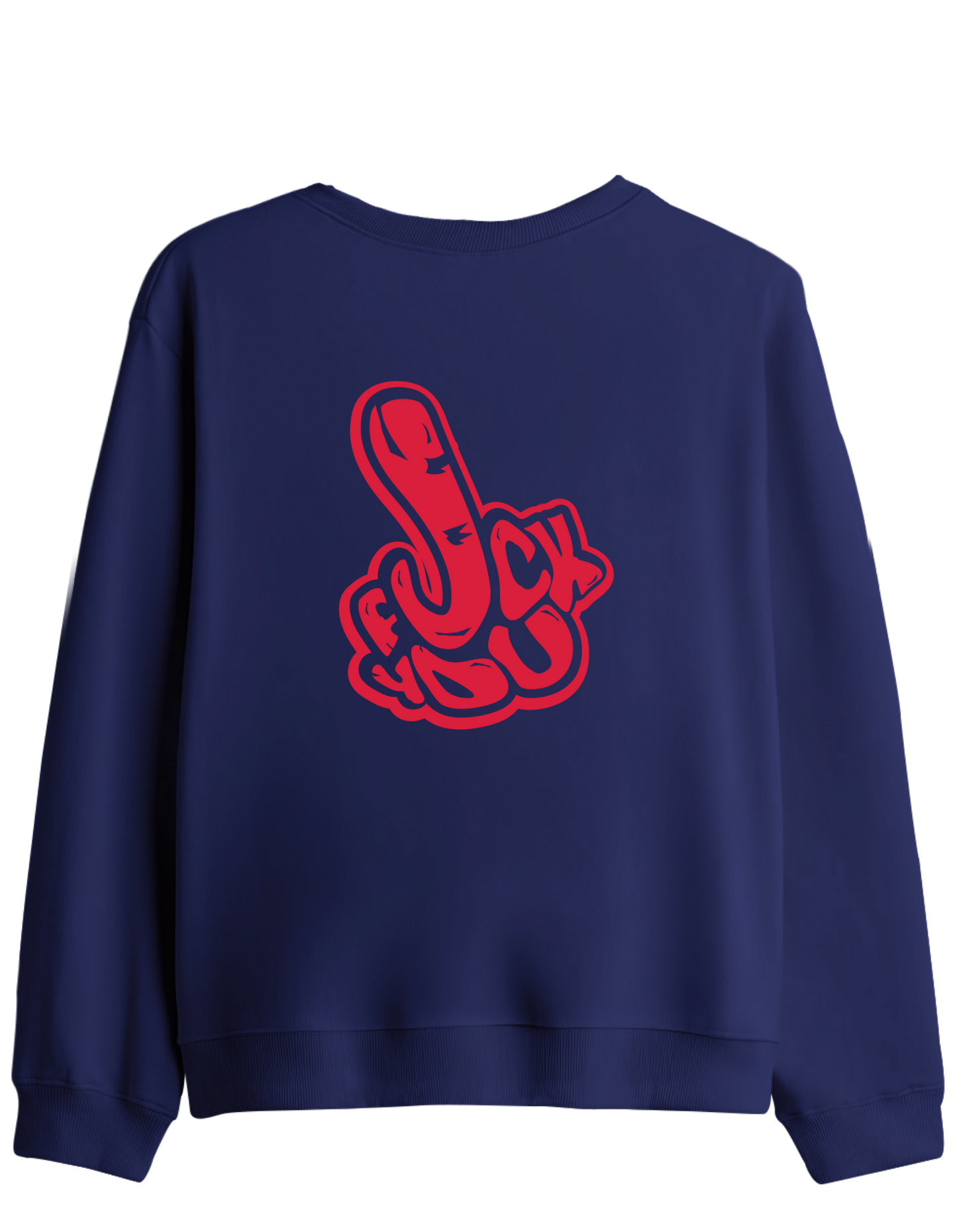 You Know Baskılı Bisiklet Yaka Sweatshirt