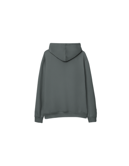 Basic Baskısız Oversize Kapüşonlu Çocuk Hoodie