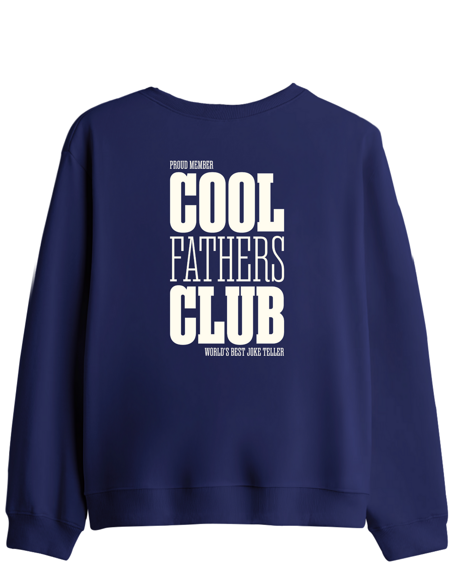 Cool Fathers Club Baskılı Bisiklet Yaka Sweatshirt