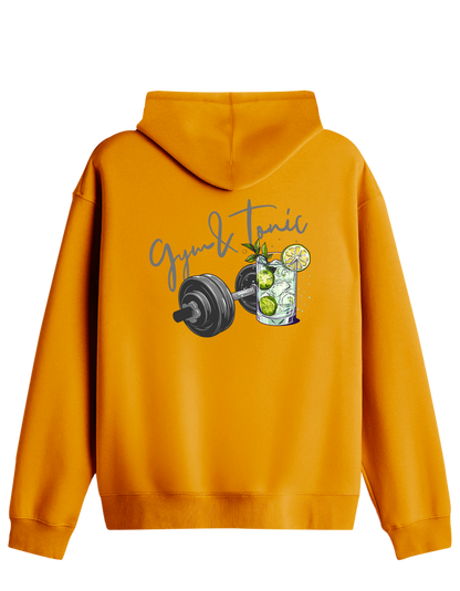 Gym Tonic Baskılı Unisex Kapüşonlu Yaka Hoodie