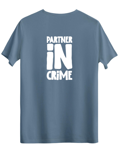 Partner in Crime Baskılı Bisiklet Yaka Regular T-shirt