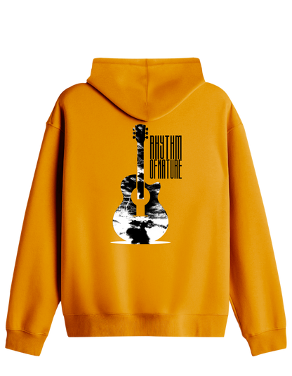 Rhythm Of Nature Baskılı Unisex Kapüşonlu Yaka Hoodie