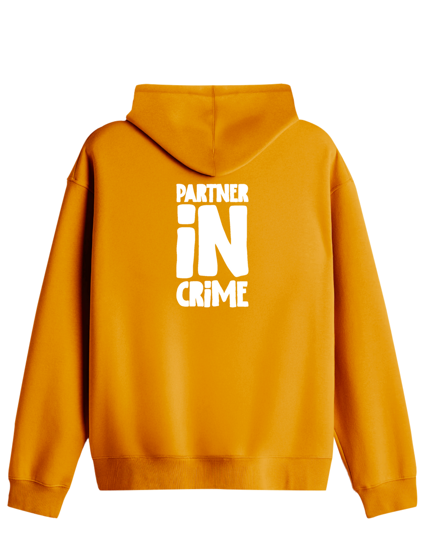 Partner in Crime Baskılı Unisex Kapüşonlu Yaka Hoodie