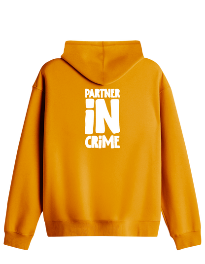 Partner in Crime Baskılı Unisex Kapüşonlu Yaka Hoodie