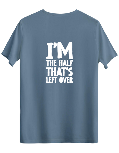 That's Left Over Baskılı Bisiklet Yaka Regular T-shirt
