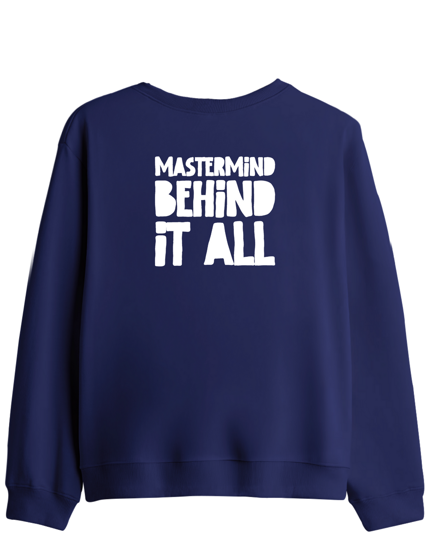 Mastermind Baskılı Bisiklet Yaka Sweatshirt
