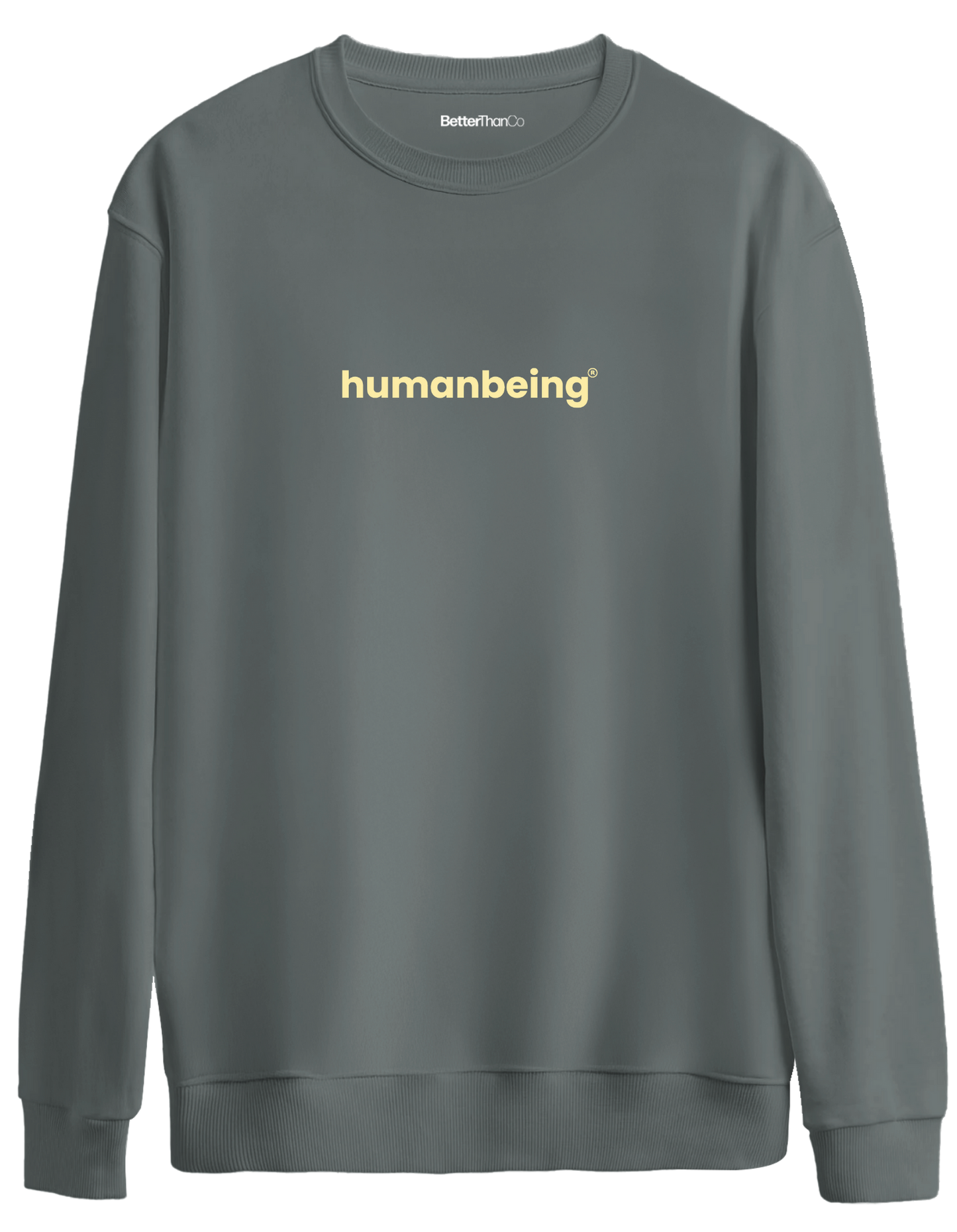 Humanbeing Baskılı Bisiklet Yaka Oversize Sweatshirt