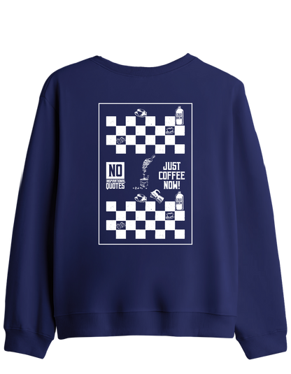 Just Coffee Baskılı Bisiklet Yaka Sweatshirt