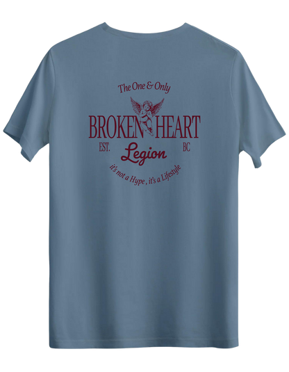 Broken Heart Baskılı Bisiklet Yaka Regular T-shirt