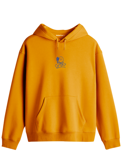 Running Baskılı Unisex Kapüşonlu Yaka Hoodie
