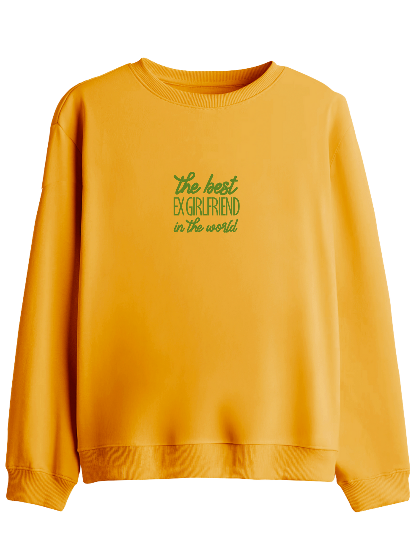 Ex Girlfriend Baskılı Bisiklet Yaka Sweatshirt