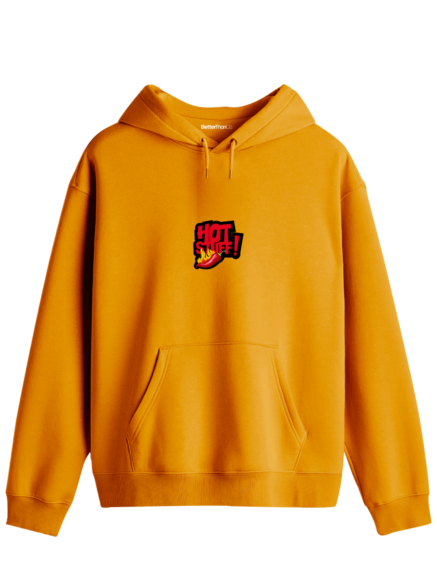 Hot Stuff Baskılı Unisex Kapüşonlu Yaka Hoodie