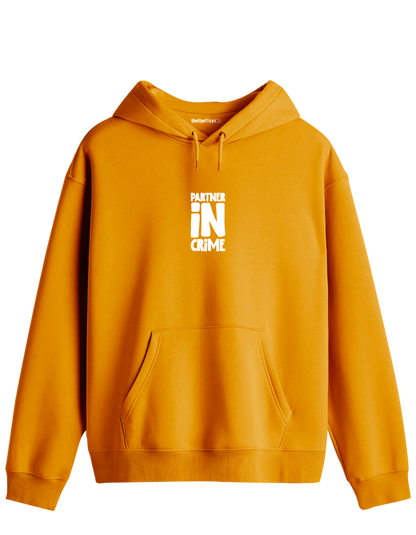 Partner in Crime Baskılı Unisex Kapüşonlu Yaka Hoodie
