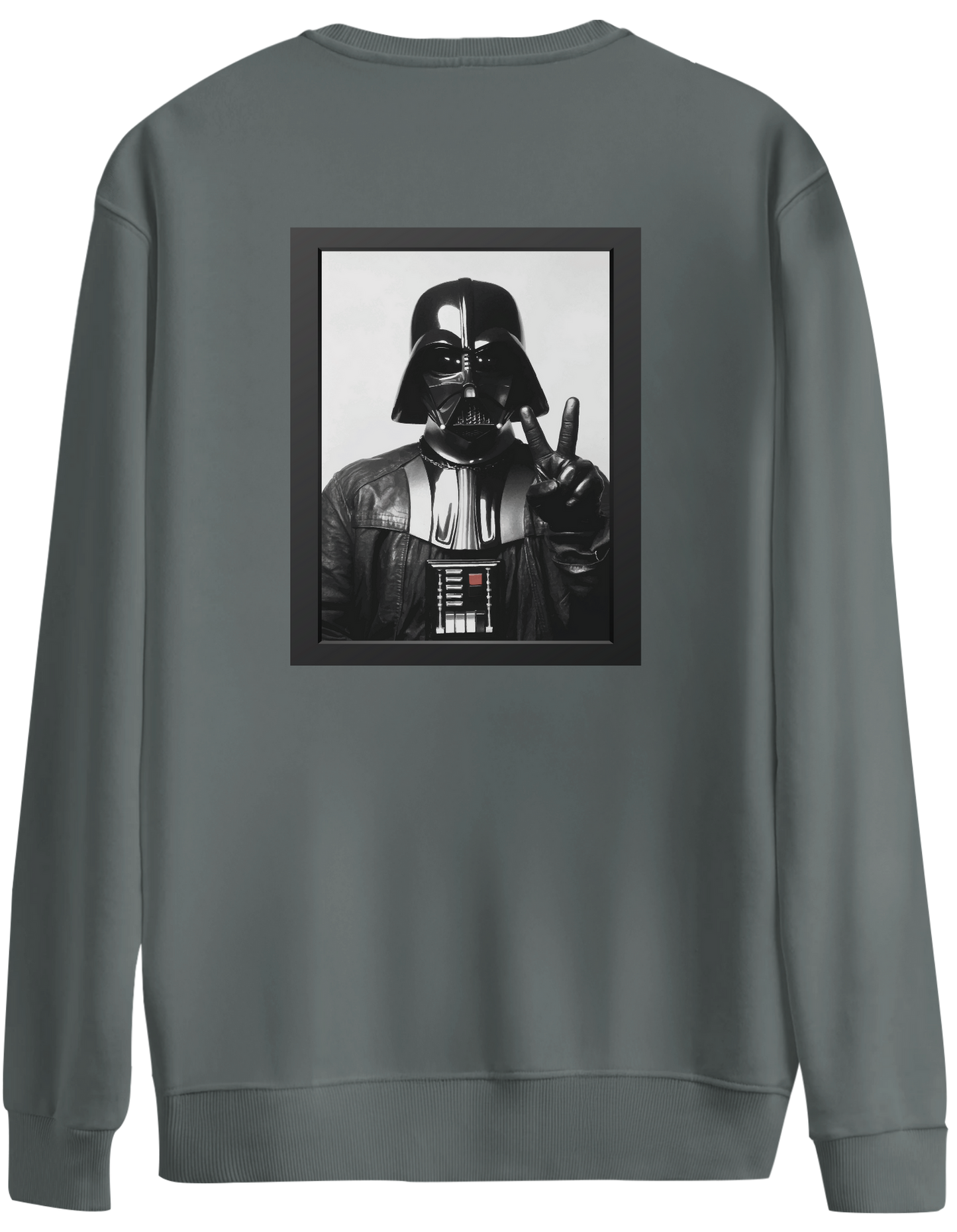 Master Of Peace Baskılı Bisiklet Yaka Oversize Sweatshirt
