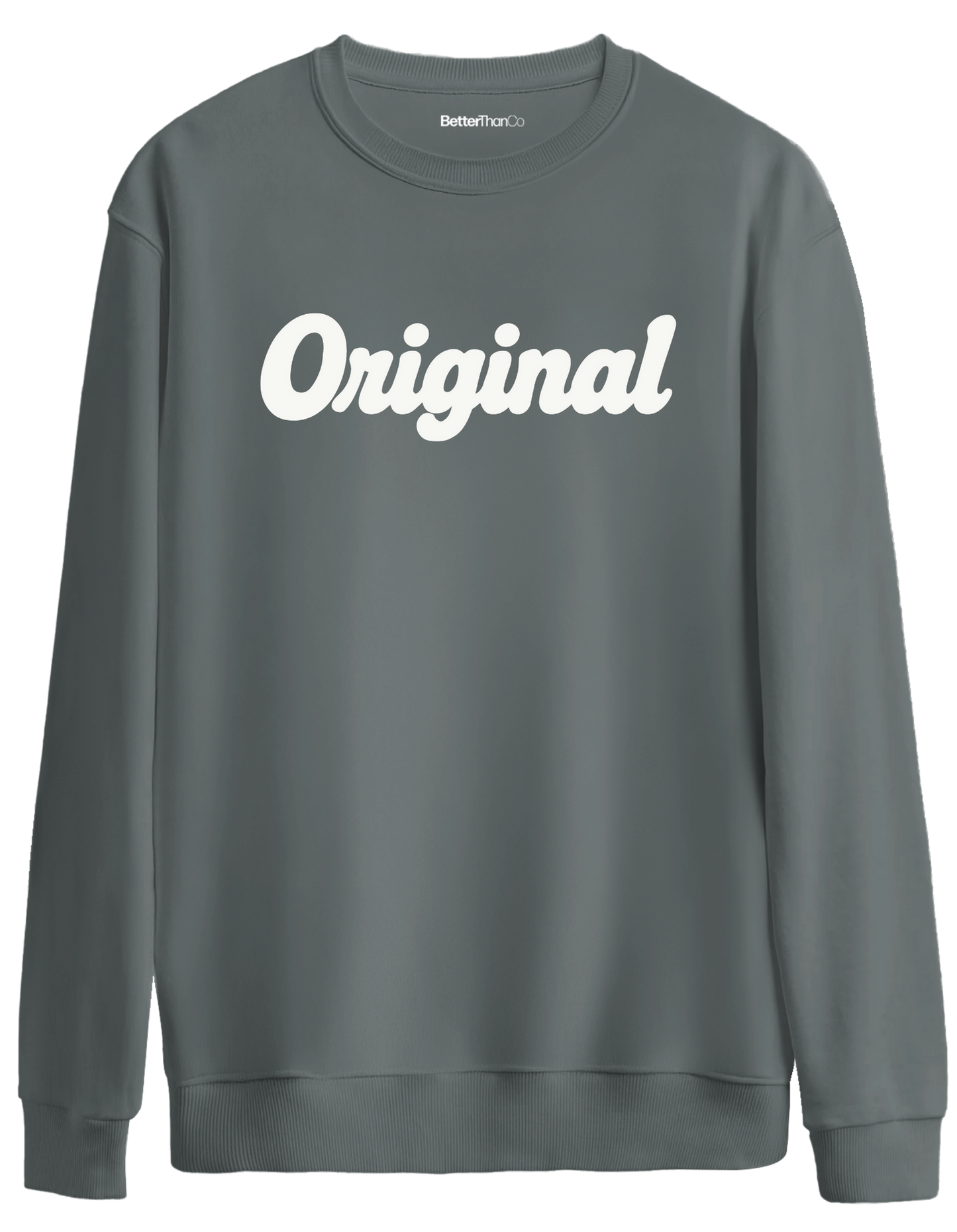 Orijinal Baskılı Bisiklet Yaka Oversize Sweatshirt