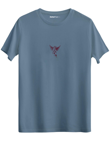 Broken Heart Baskılı Bisiklet Yaka Regular T-shirt