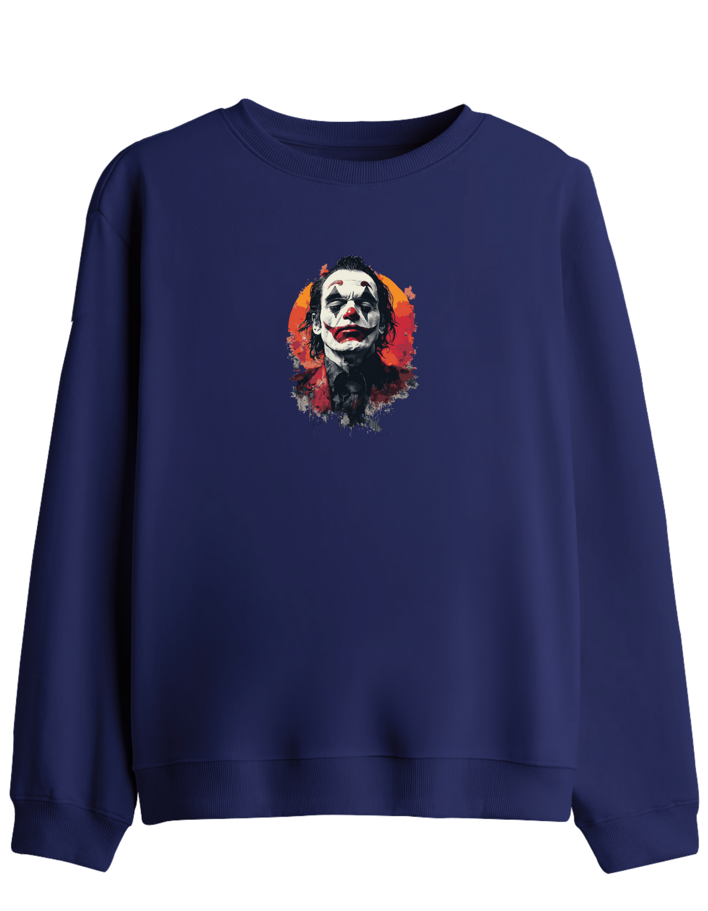 Sadness Baskılı Bisiklet Yaka Sweatshirt