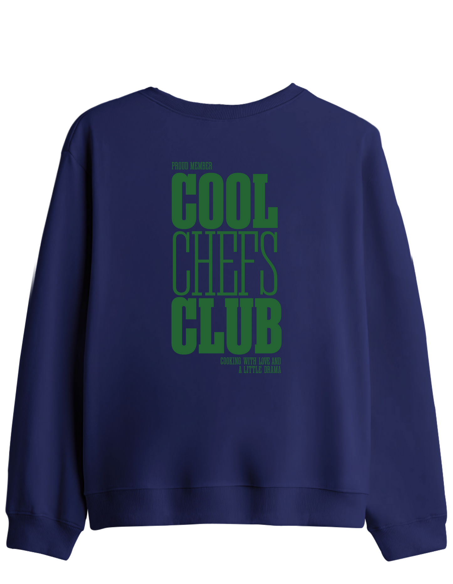 Cool Chefs Club Baskılı Bisiklet Yaka Sweatshirt