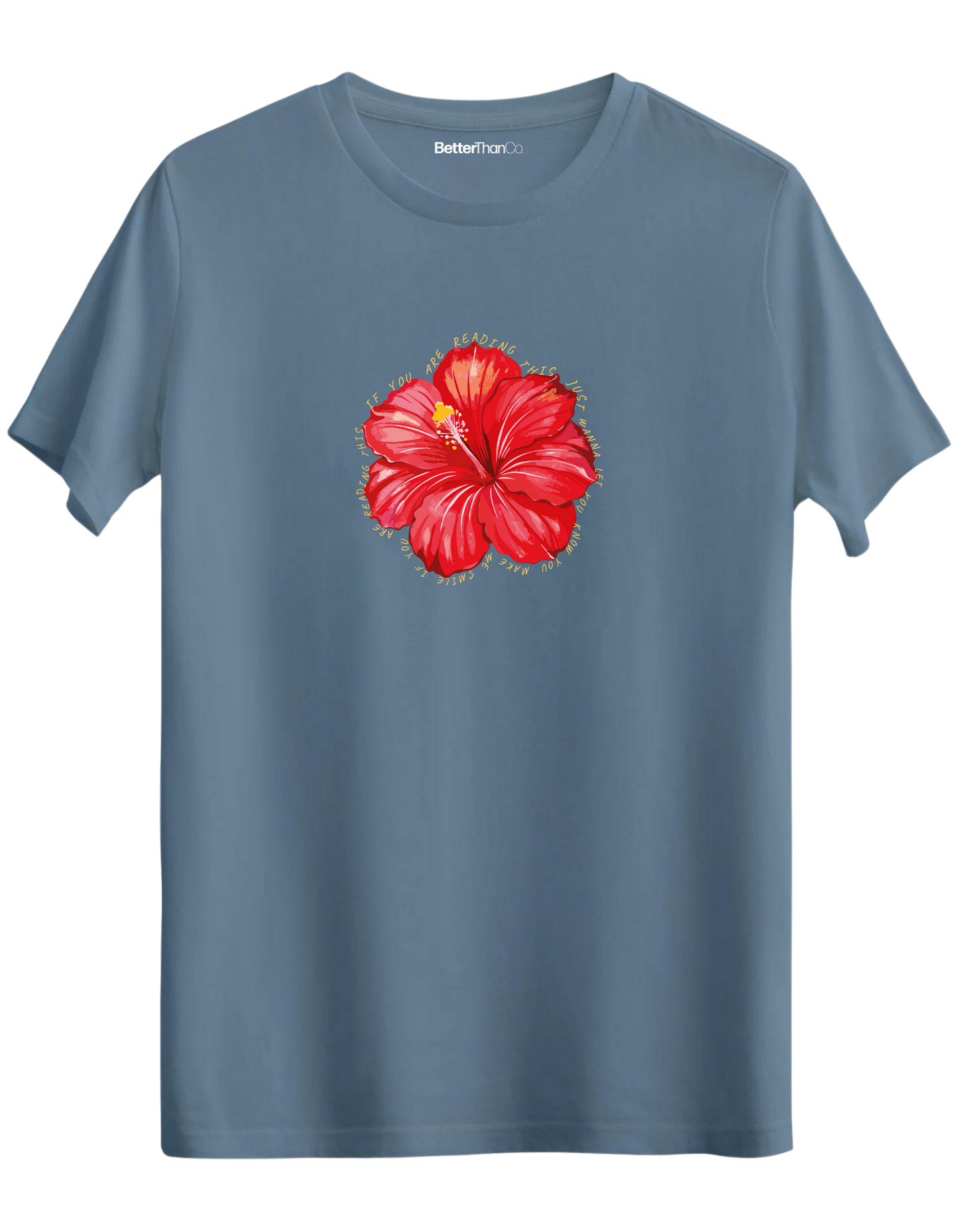 Garden Whisper Baskılı Bisiklet Yaka Regular T-shirt