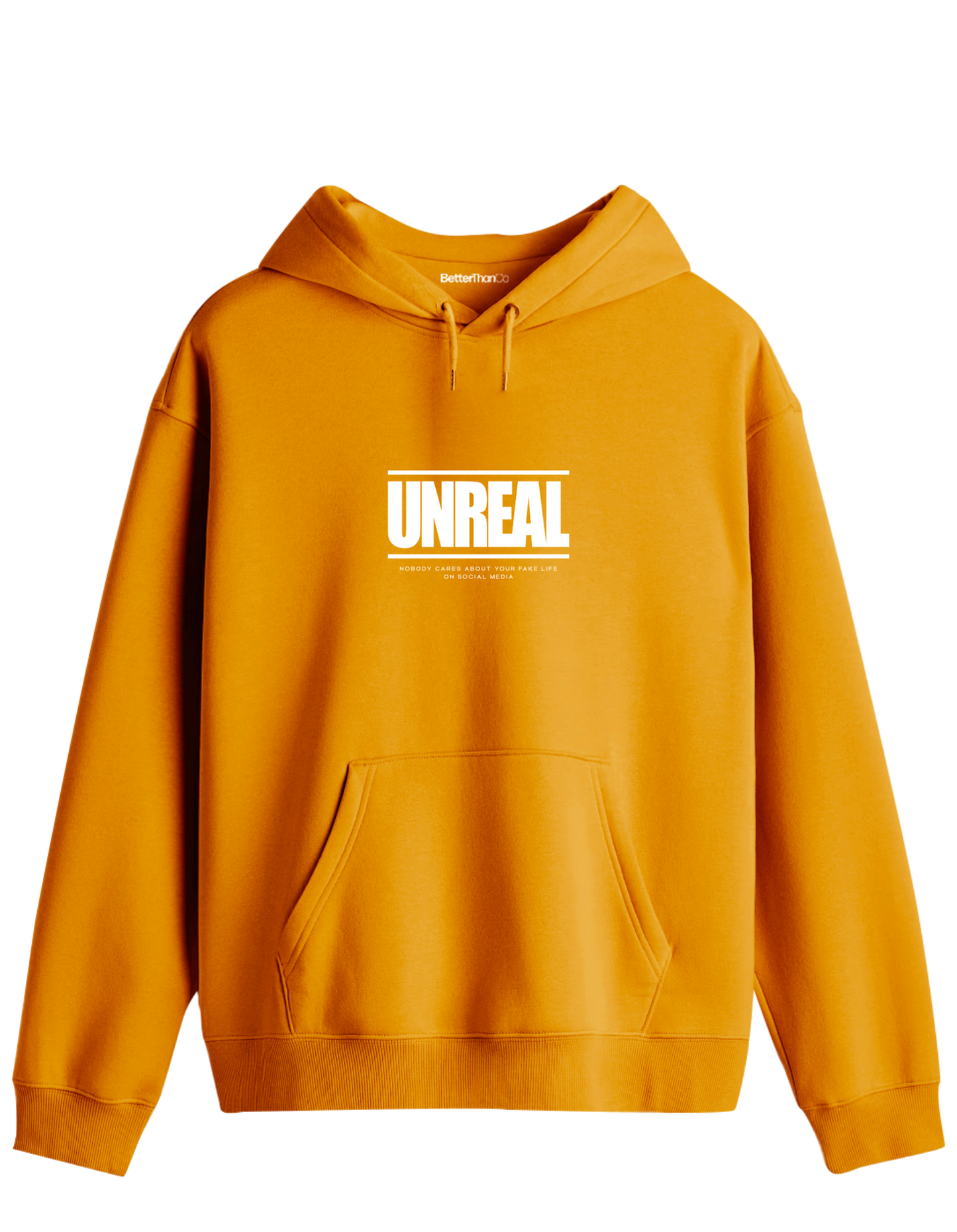Unreal Baskılı Unisex Kapüşonlu Yaka Hoodie