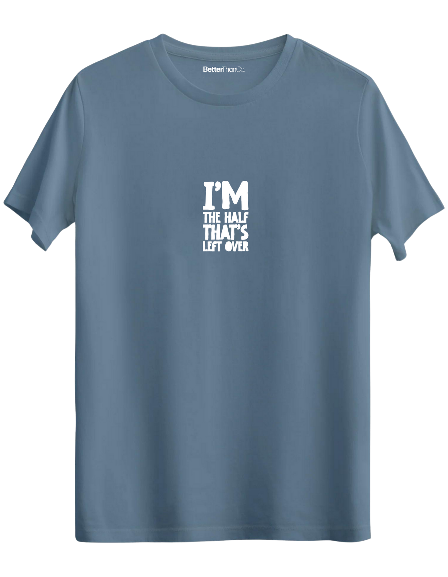 That's Left Over Baskılı Bisiklet Yaka Regular T-shirt