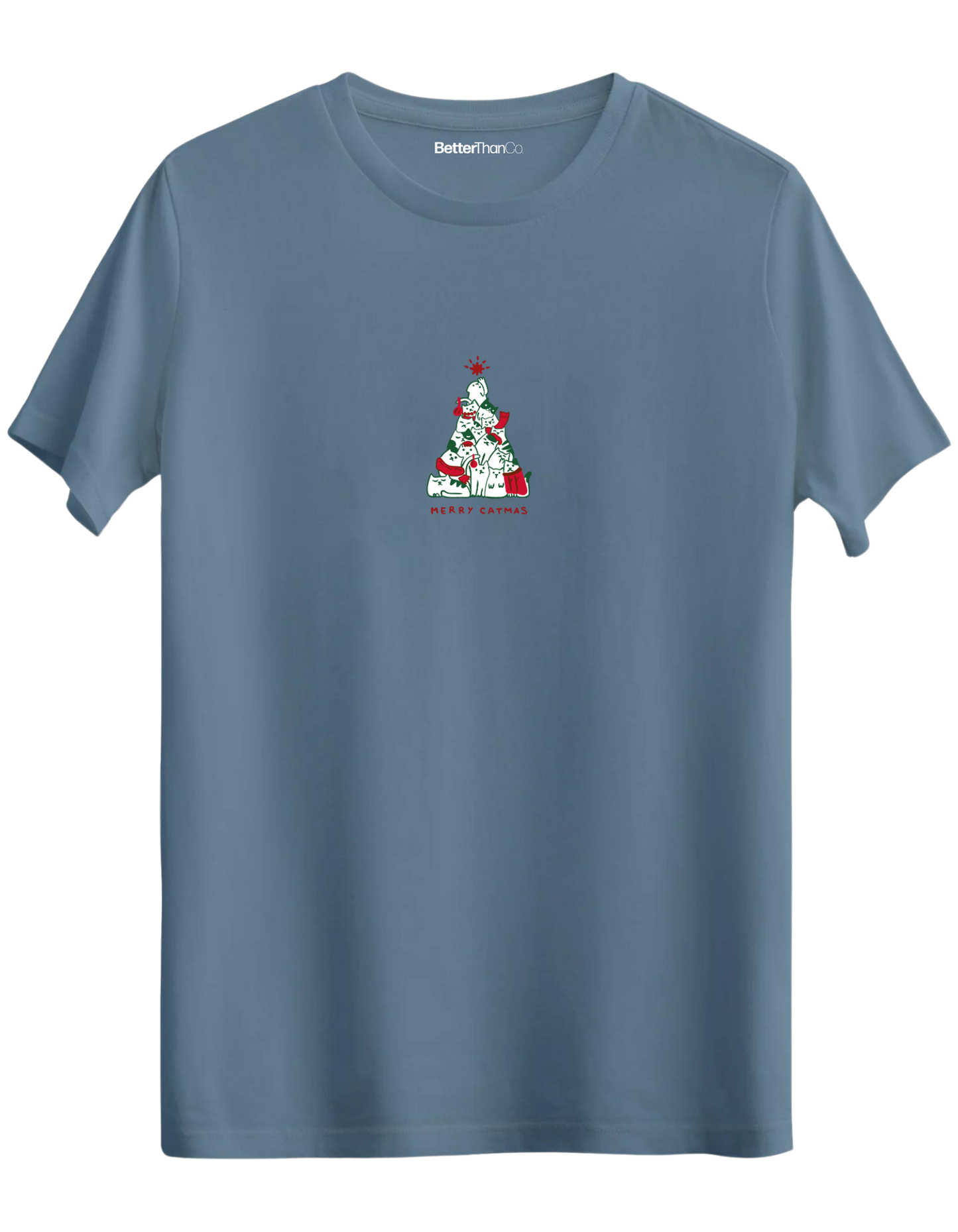 Catmas Baskılı Bisiklet Yaka Regular T-shirt
