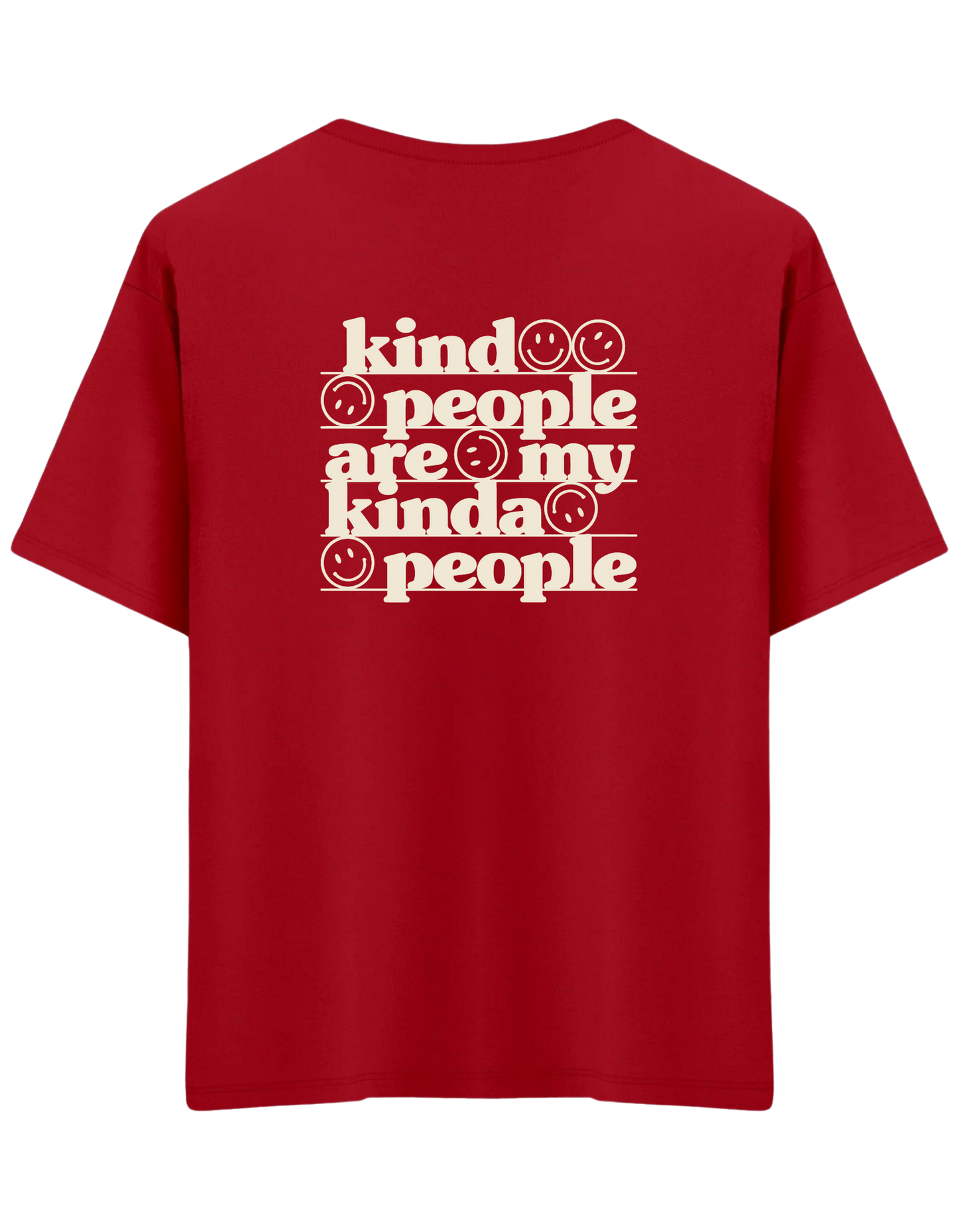 Be Kind Baskılı Bisiklet Yaka Oversize T-shirt