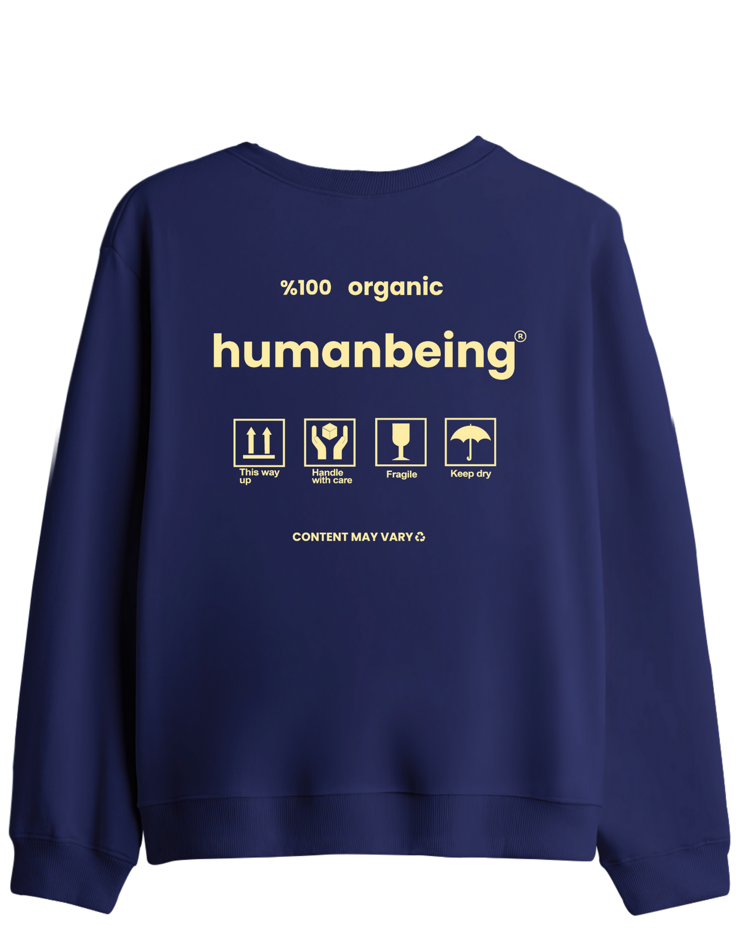 Humanbeing Baskılı Bisiklet Yaka Sweatshirt