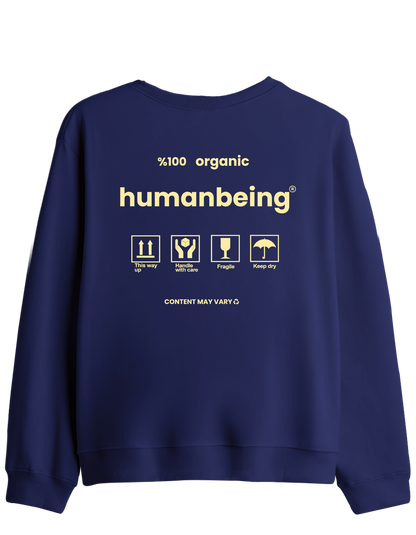 Humanbeing Baskılı Bisiklet Yaka Sweatshirt