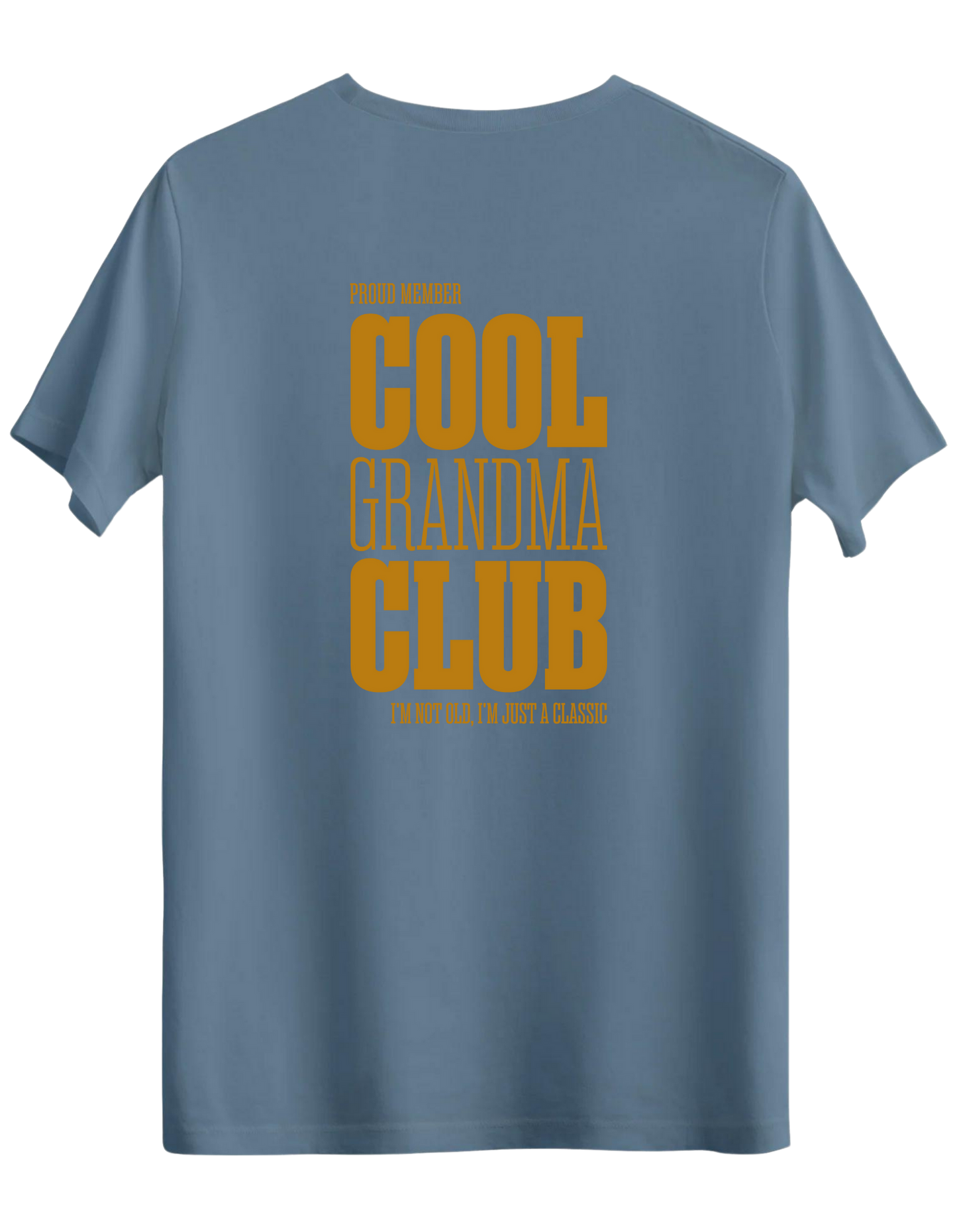 Cool Grandma Club Baskılı Bisiklet Yaka Regular T-shirt