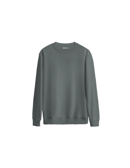 Basic Oversize Bisiklet Yaka Çocuk Sweatshirt