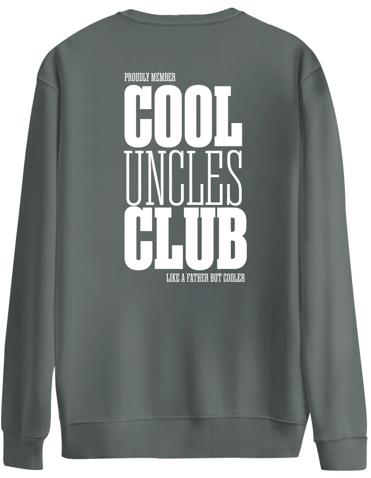 Cool Uncles Club Baskılı Bisiklet Yaka Oversize Sweatshirt
