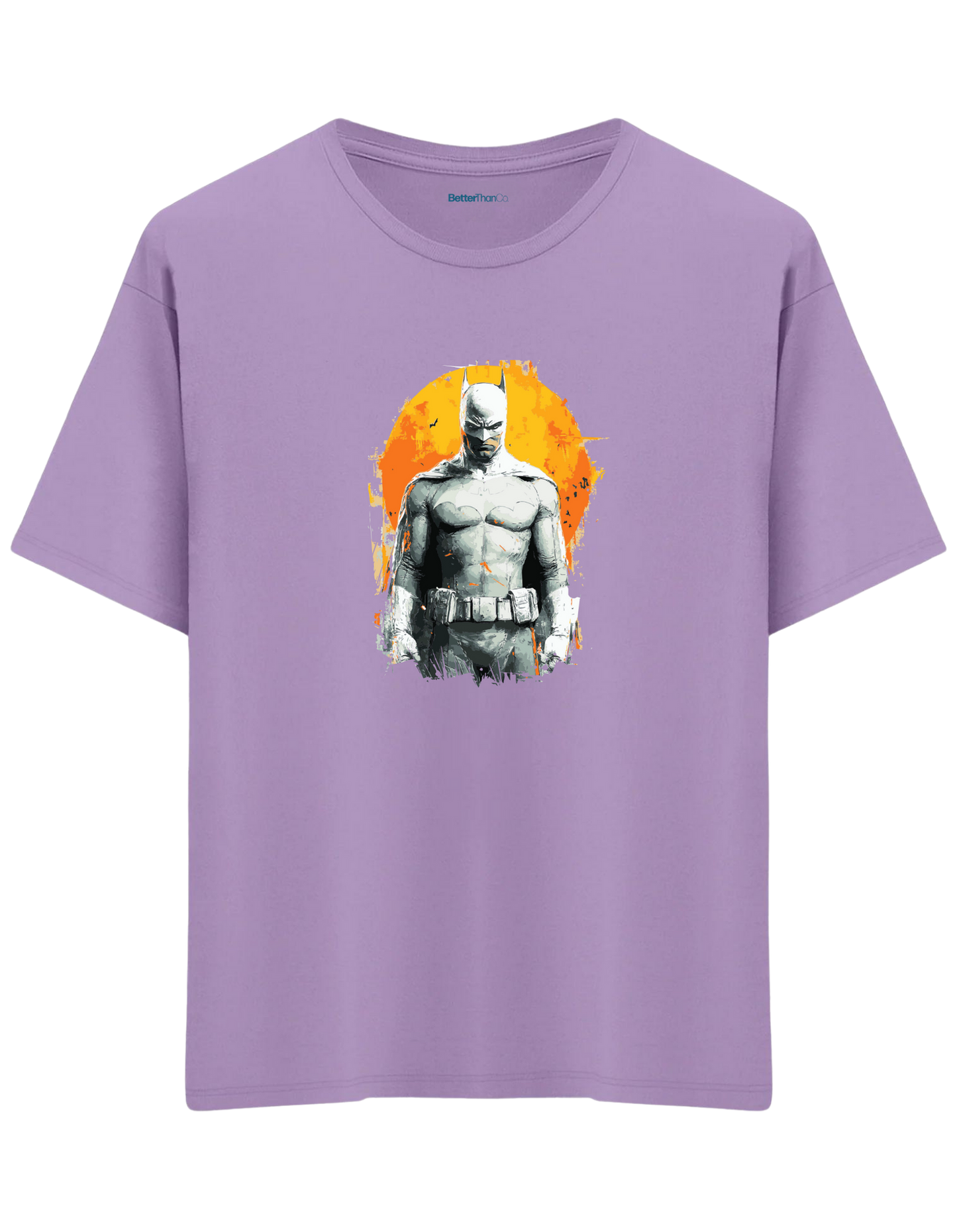 Whiteman Baskılı Bisiklet Yaka Oversize T-shirt