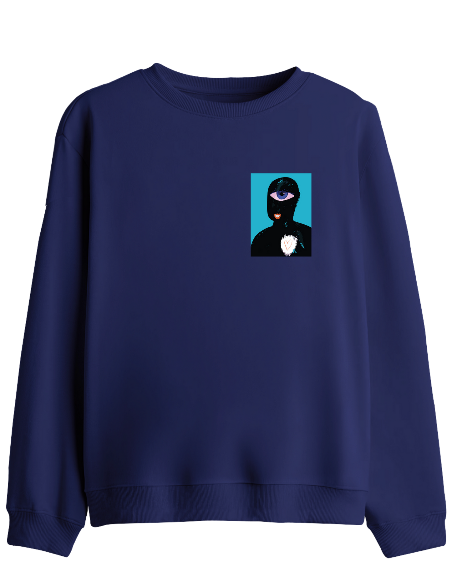 Oracle Eye Baskılı Bisiklet Yaka Sweatshirt