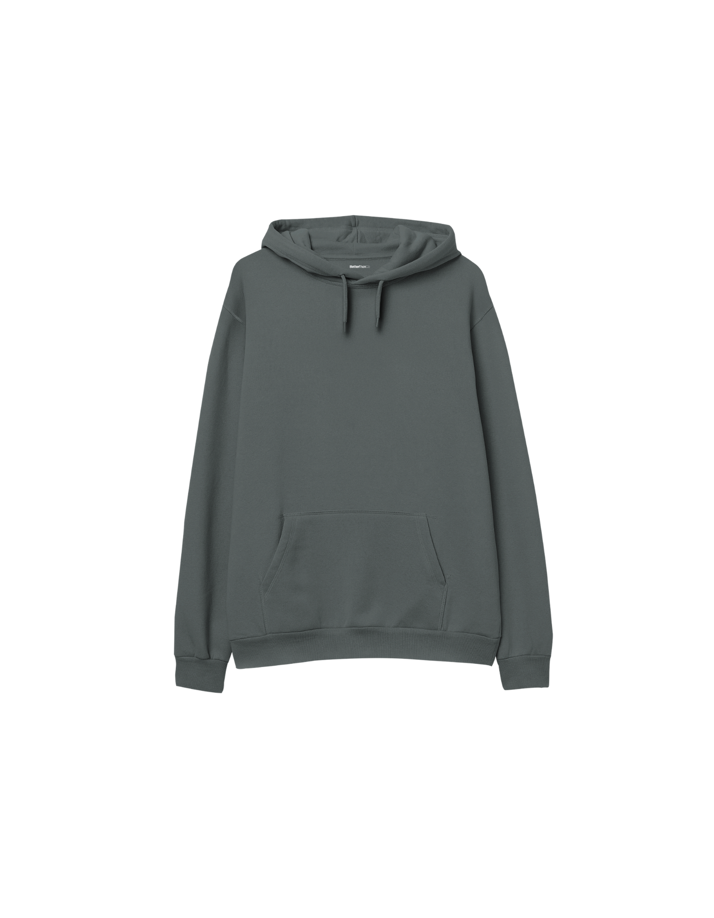 Basic Baskısız Oversize Kapüşonlu Çocuk Hoodie