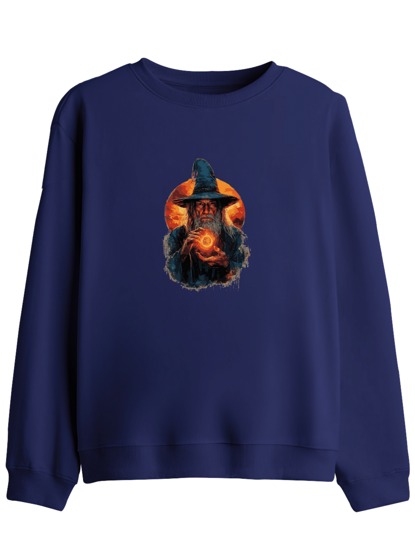 The Power Of The Ring Baskılı Bisiklet Yaka Sweatshirt