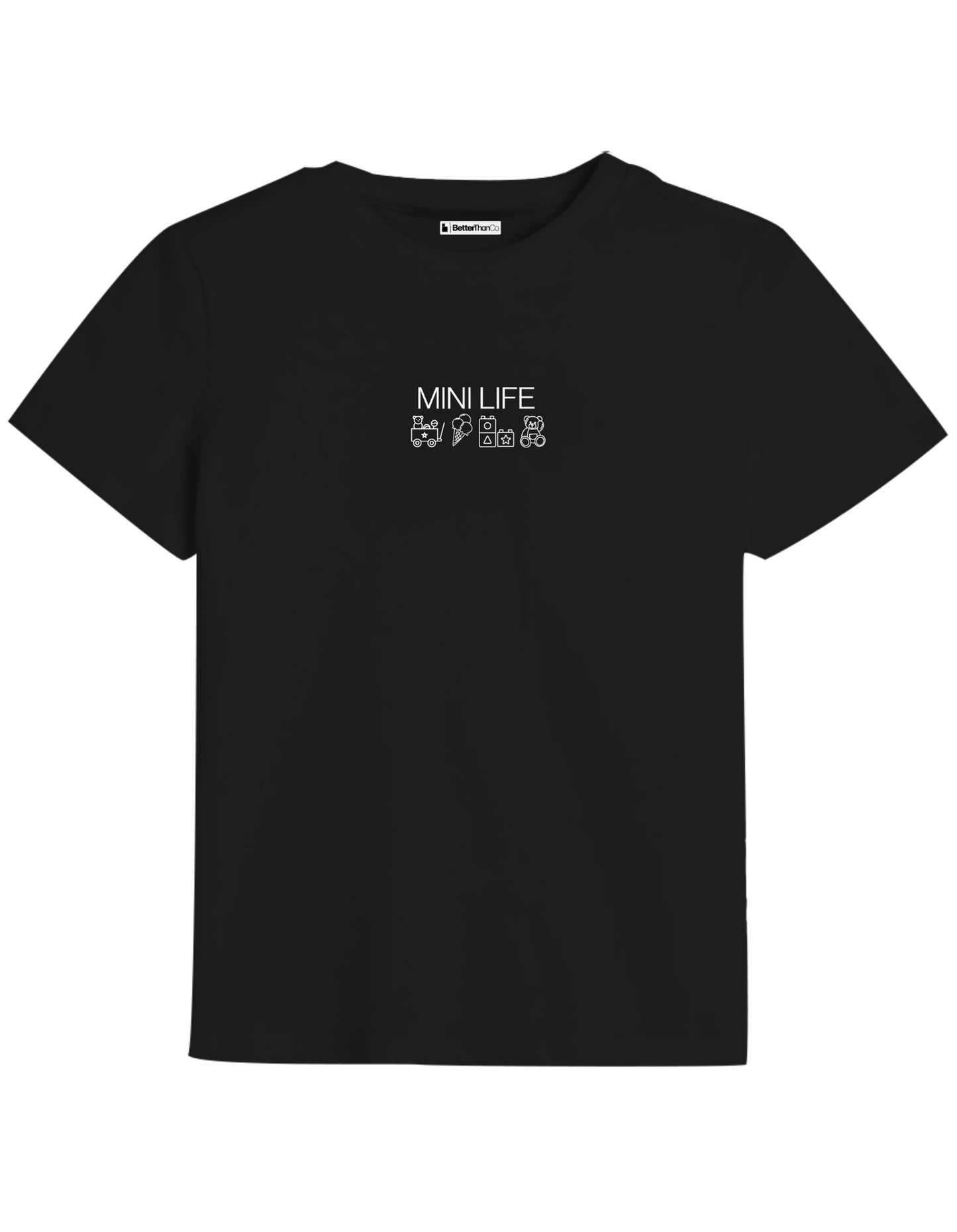 Mini Life Baskılı Bisiklet Yaka Çocuk t-shirt