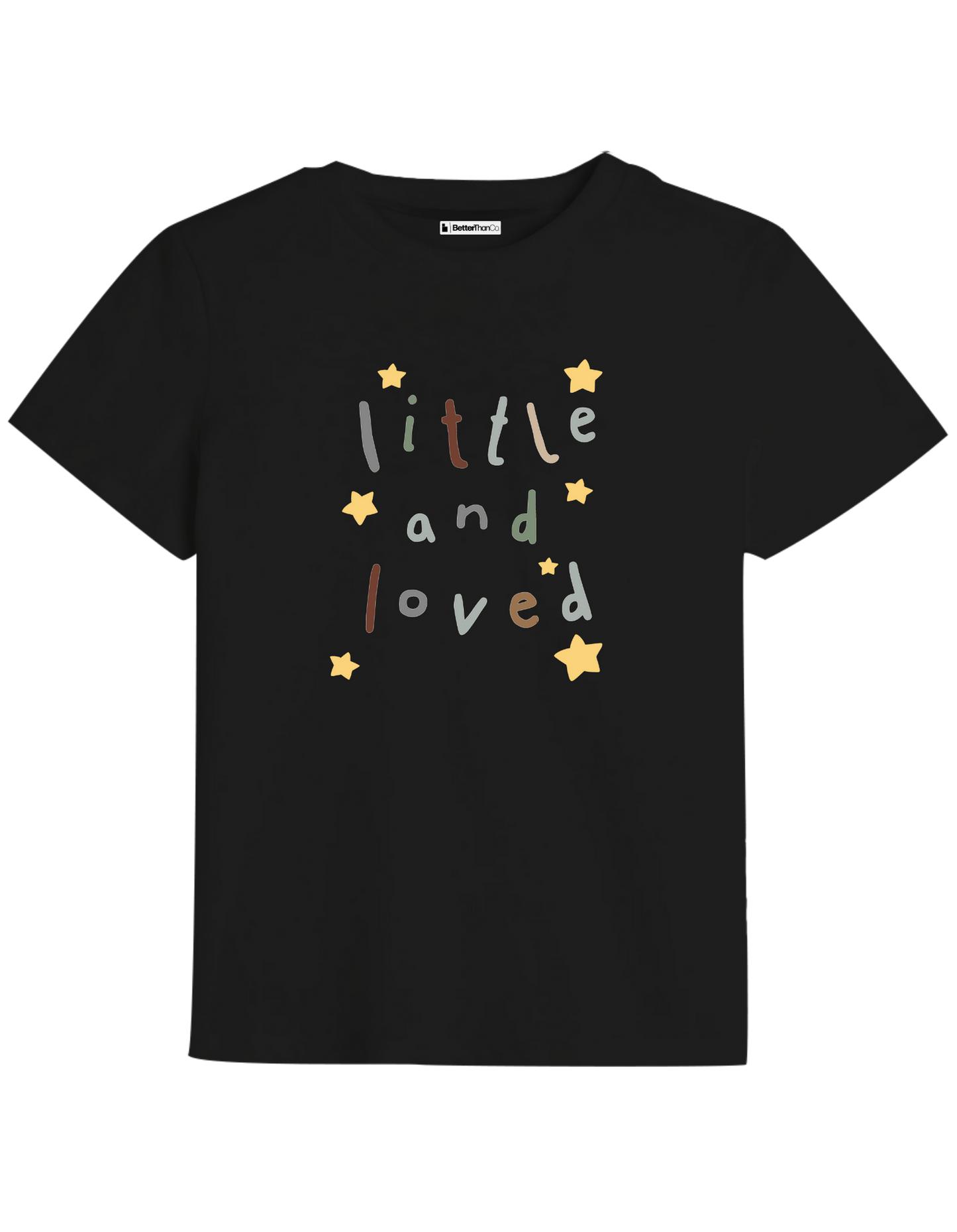 Little and Love Baskılı Bisiklet Yaka Çocuk t-shirt