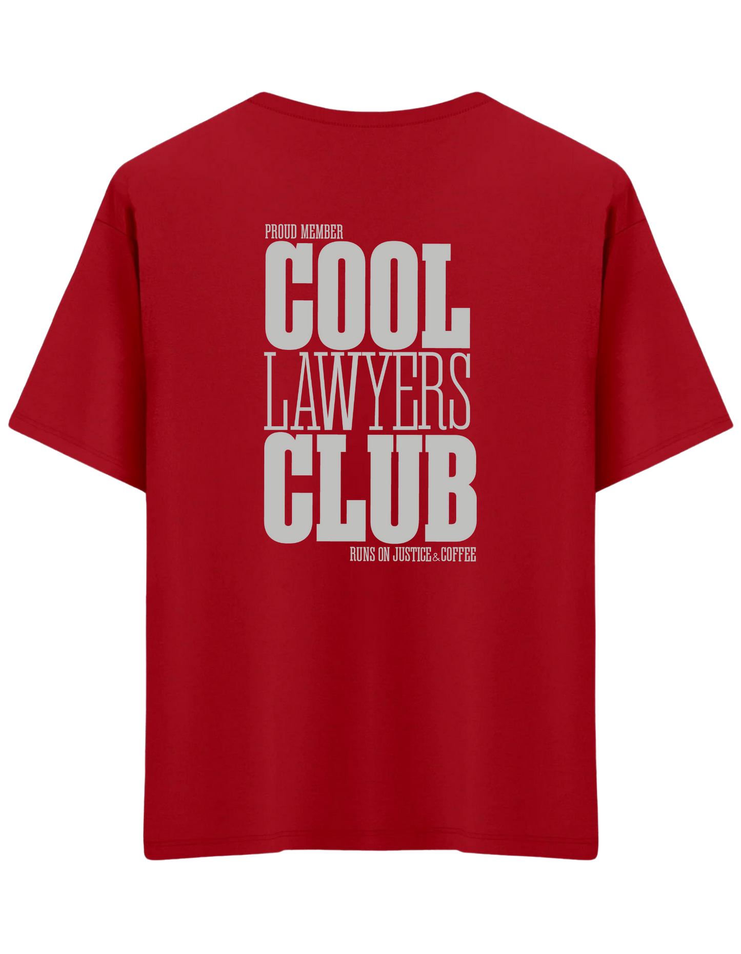 Cool Lawyers Club Baskılı Bisiklet Yaka Oversize T-shirt