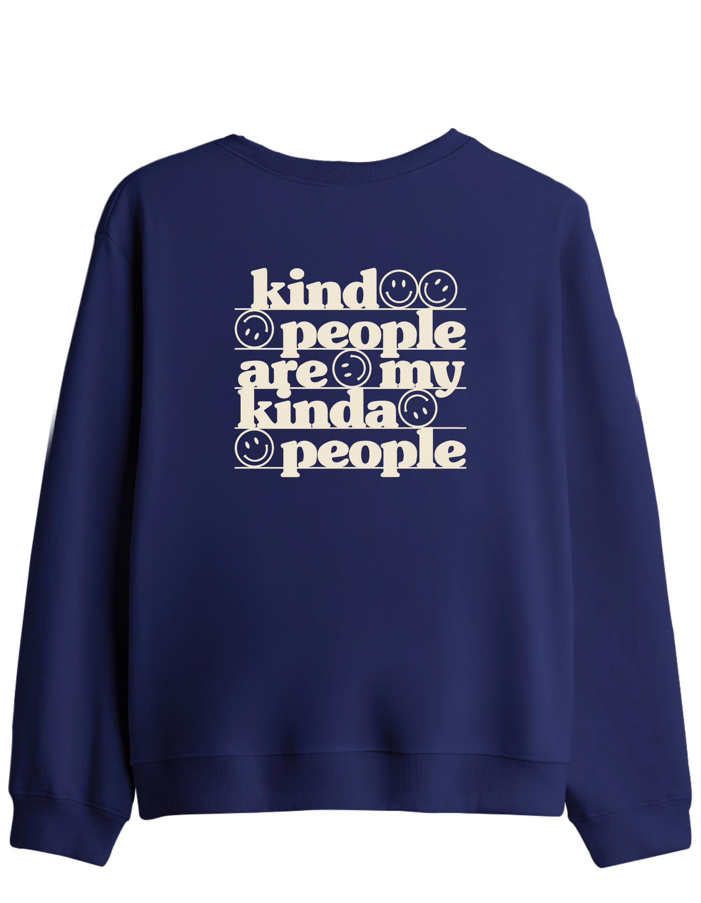 Be Kind Baskılı Bisiklet Yaka Sweatshirt