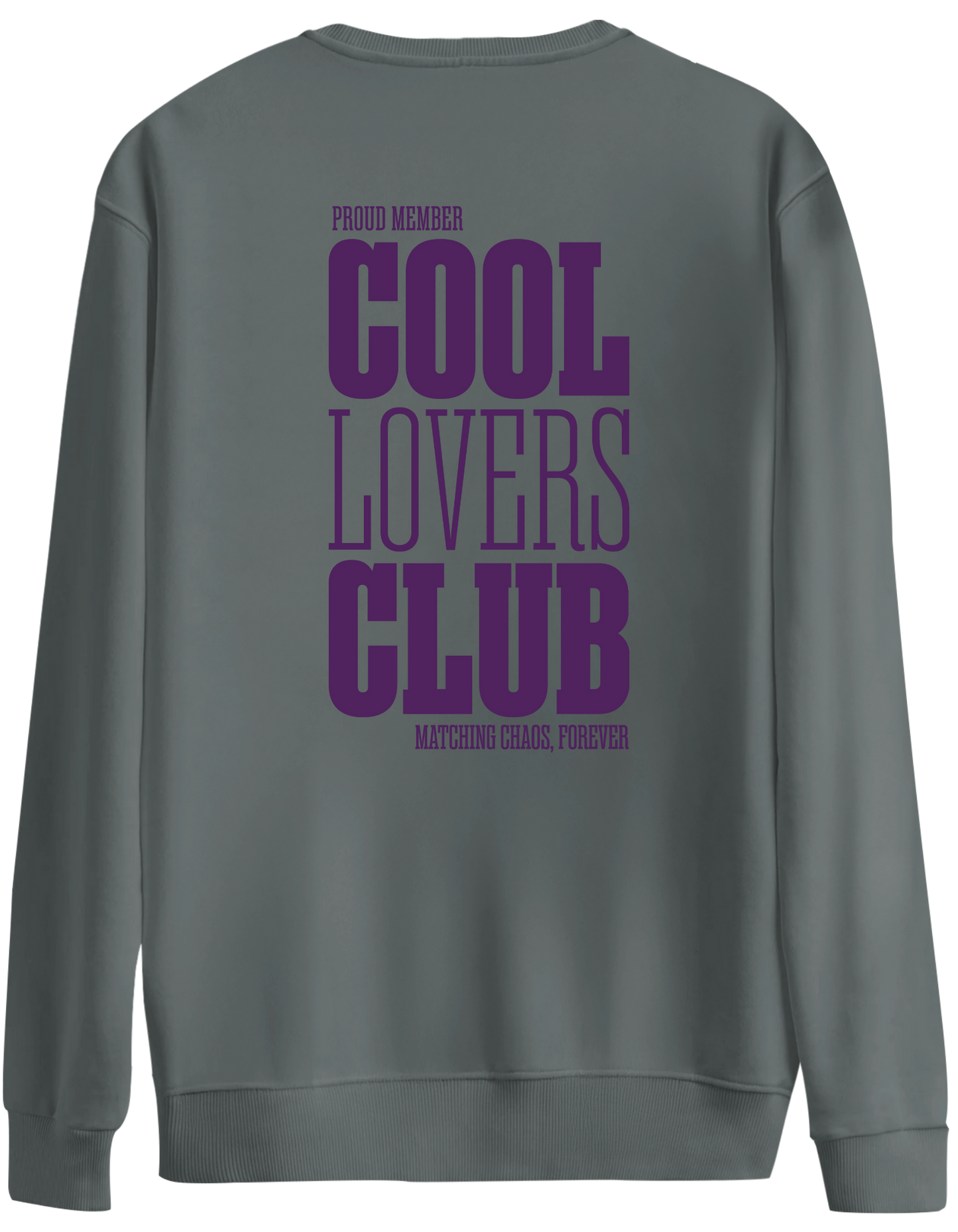 Cool Lovers Club Baskılı Bisiklet Yaka Oversize Sweatshirt