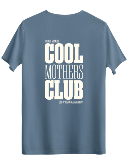 Cool Mothers Club Baskılı Bisiklet Yaka Regular T-shirt