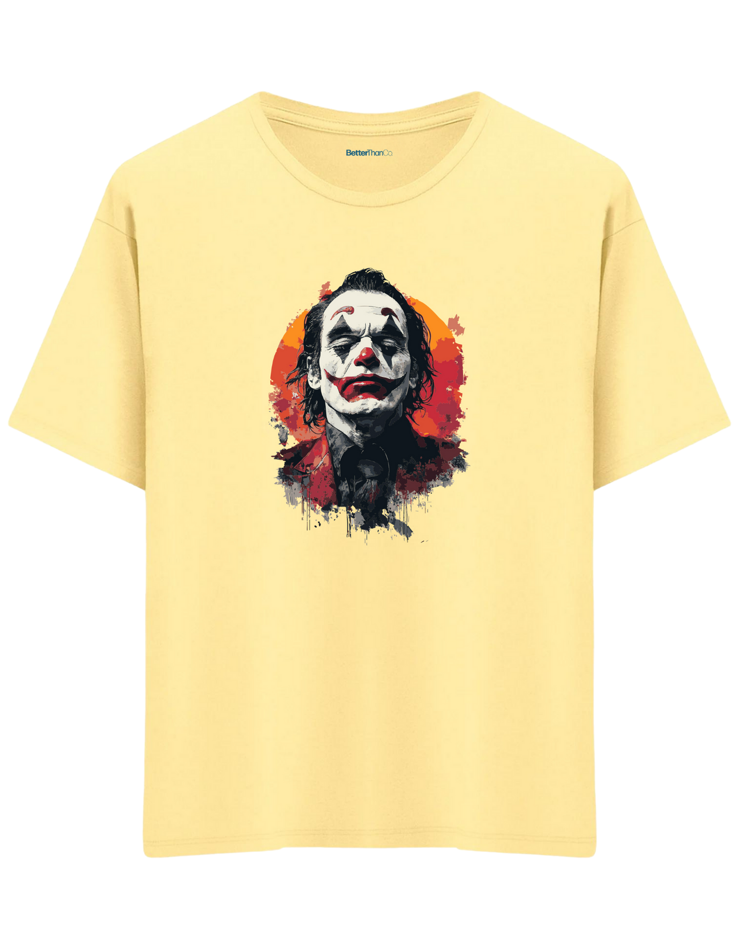 Sadness Baskılı Bisiklet Yaka Oversize T-shirt