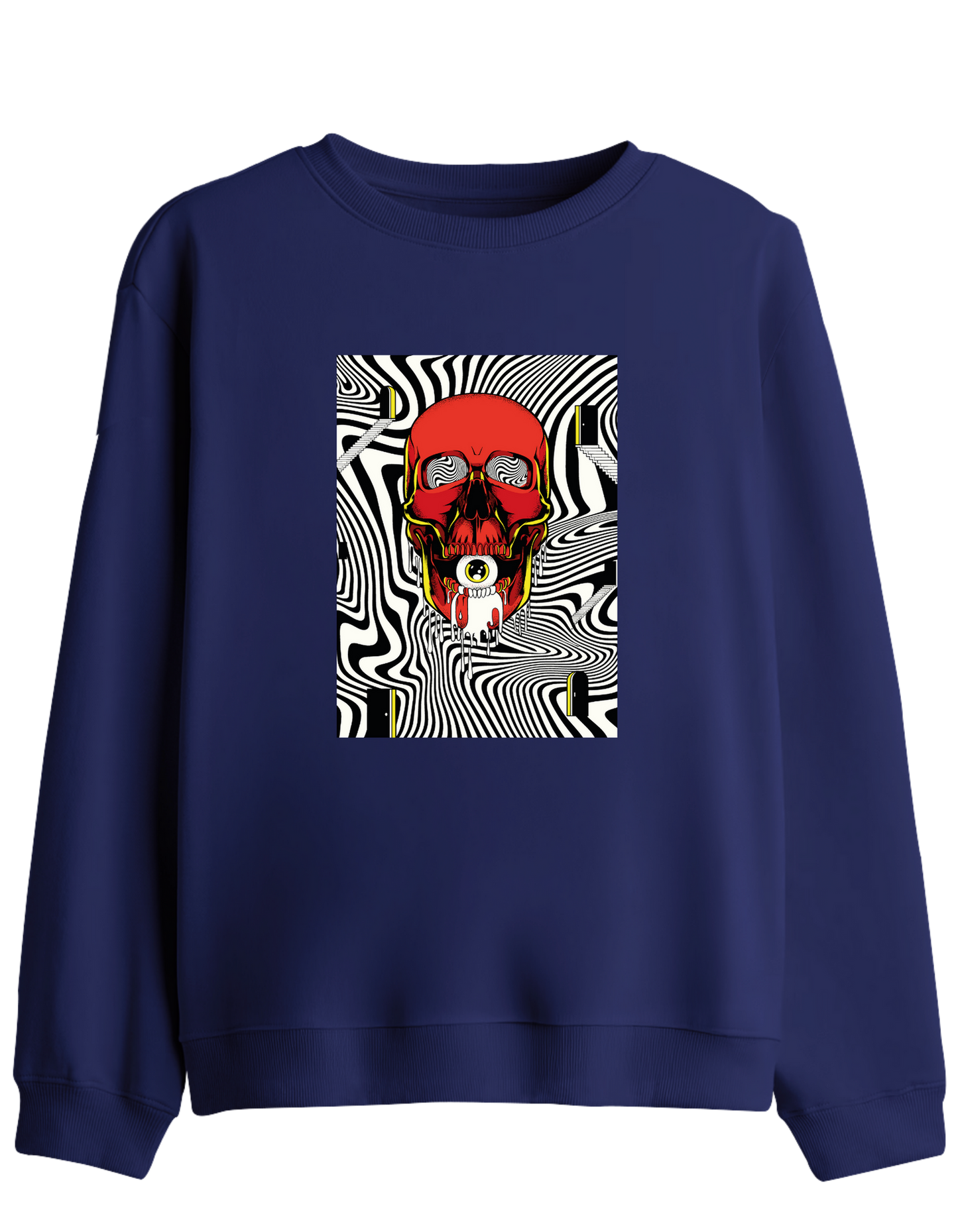 Handsome Baskılı Bisiklet Yaka Sweatshirt