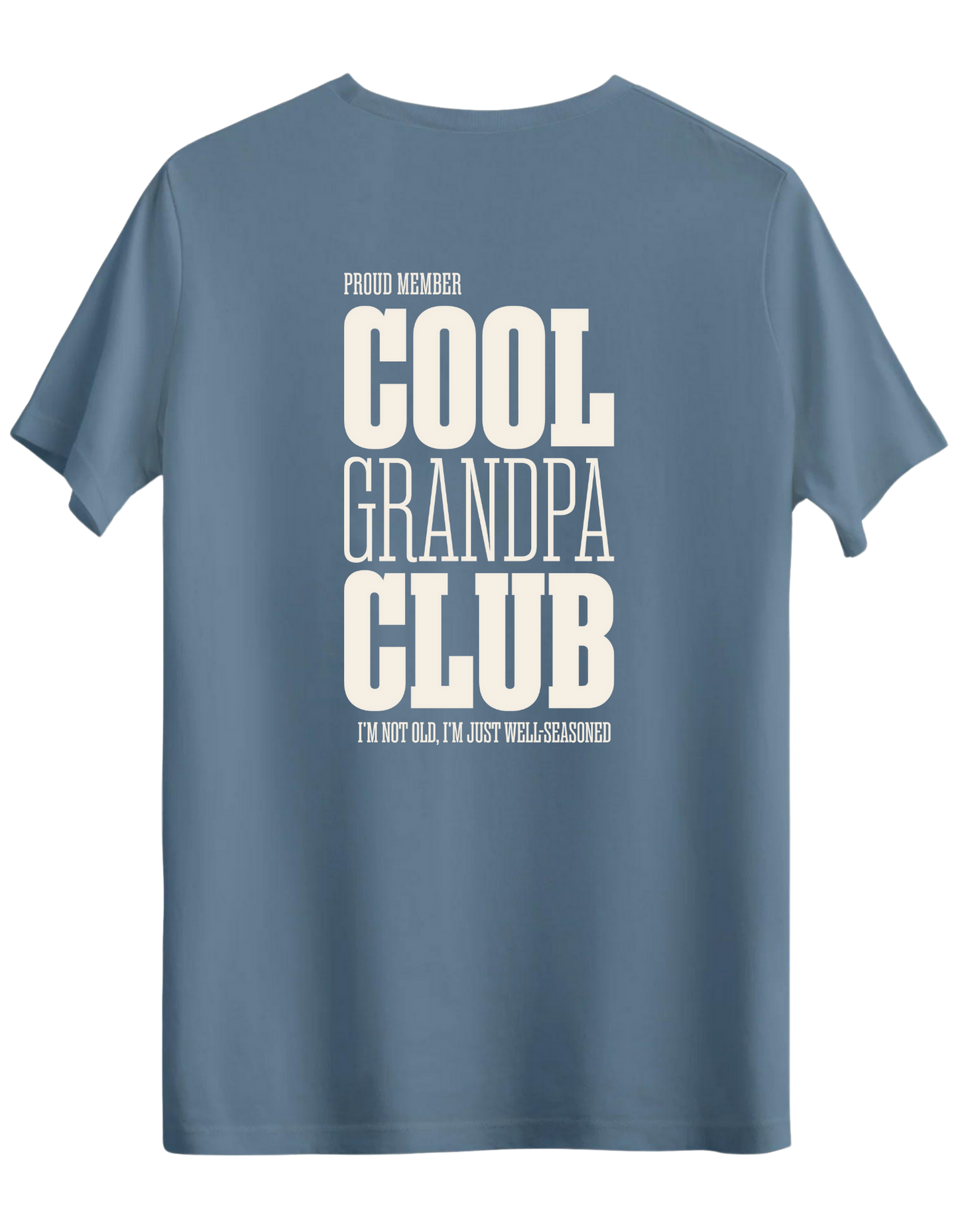 Cool Grandpa Club Baskılı Bisiklet Yaka Regular T-shirt