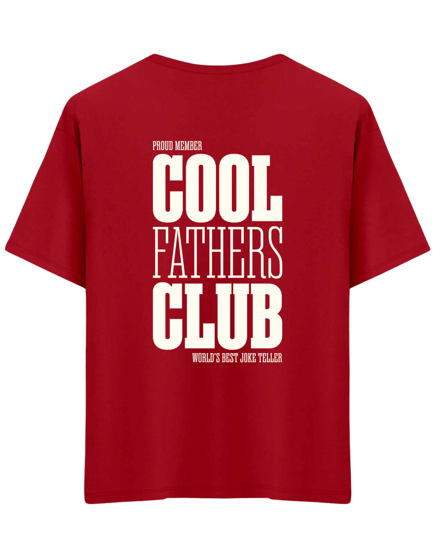 Cool Fathers Club Baskılı Bisiklet Yaka Oversize T-shirt