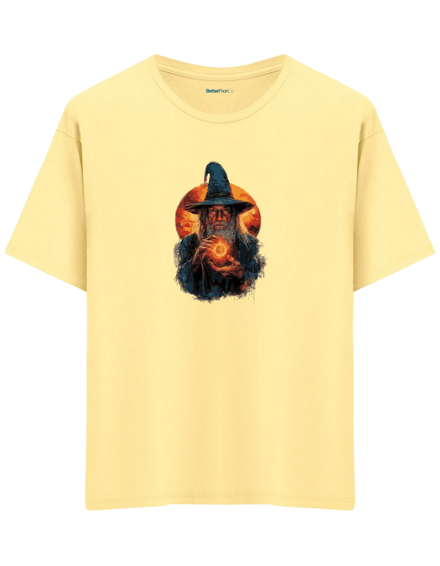 The Power Of The Ring Baskılı Bisiklet Yaka Oversize T-shirt